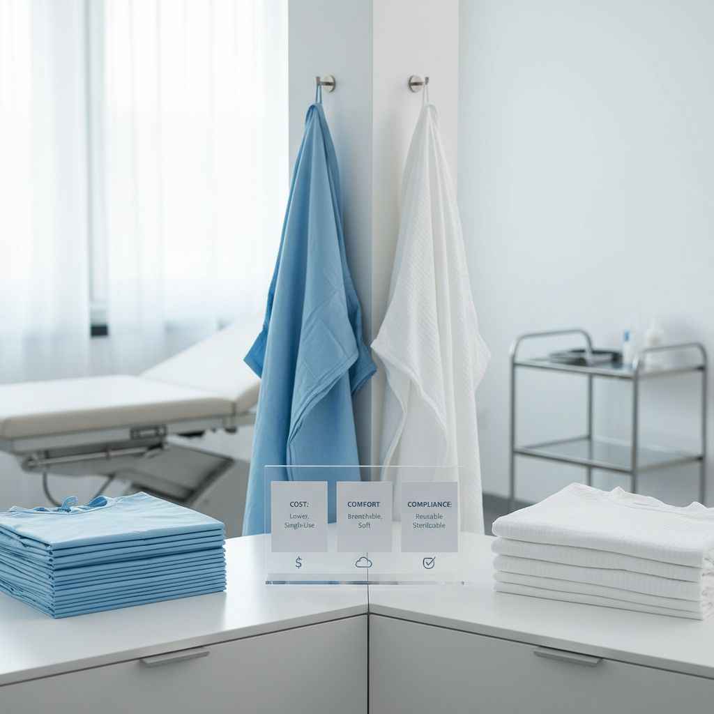 Disposable vs. Cloth Patient Gowns: Cost, Comfort, and Compliance
