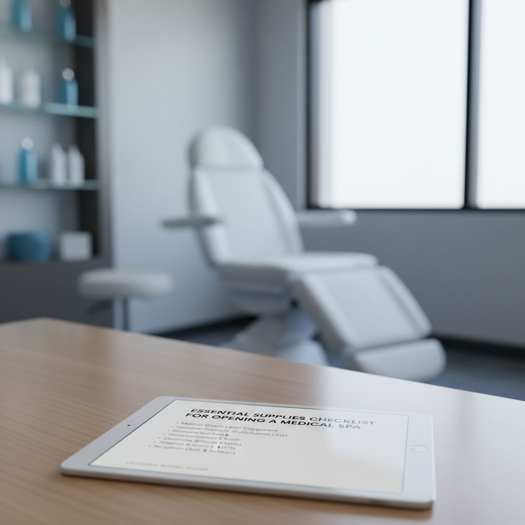 Essential Supplies Checklist for Opening a Medical Spa