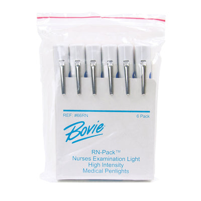 RN Pack Disposable Penlight, Pupil Gauge, 6/PK
