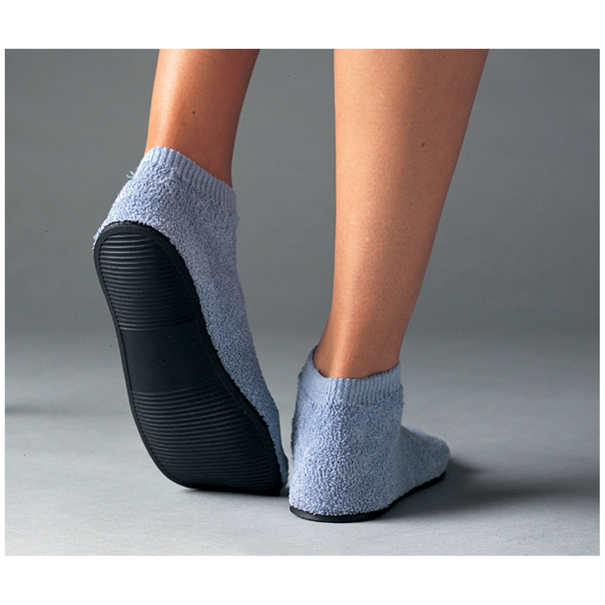 Alba Care-Steps III High Ribbed Ankle - White