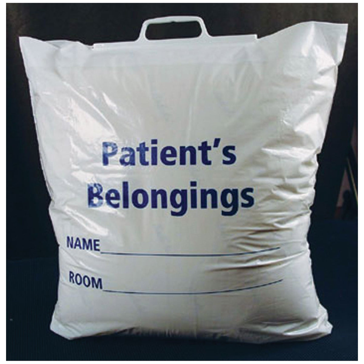 Adi Medical Patient Personal Belongings Bags - Plastic Rigid Handle