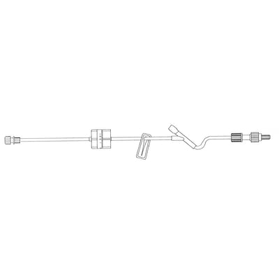 Amsino IV Administration Sets - Set with Flow Controller, 100" Tubing