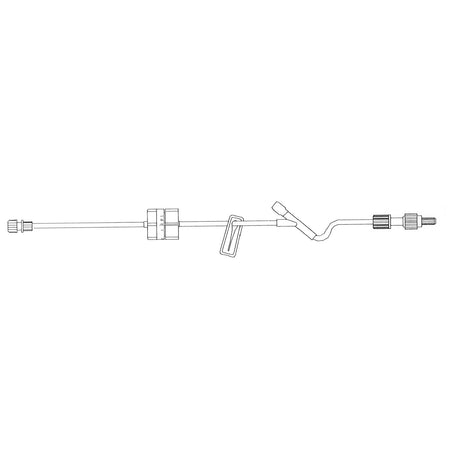 Amsino IV Administration Sets - Set with Flow Controller, 100" Tubing