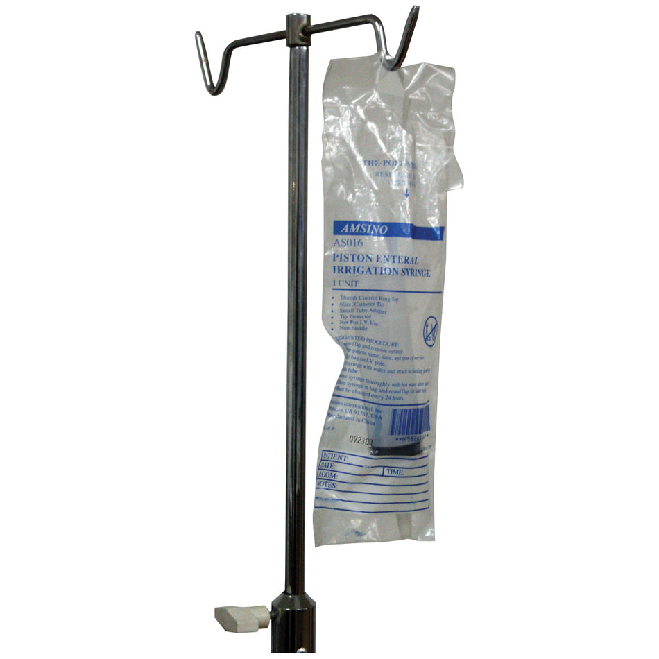 Amsino Amsure Pole Syringe - Thumb Control Ring with Small Tip Adapter