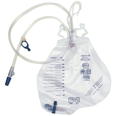 Amsino Amsure Urinary Drainage Bags - Anti-Reflux Chamber