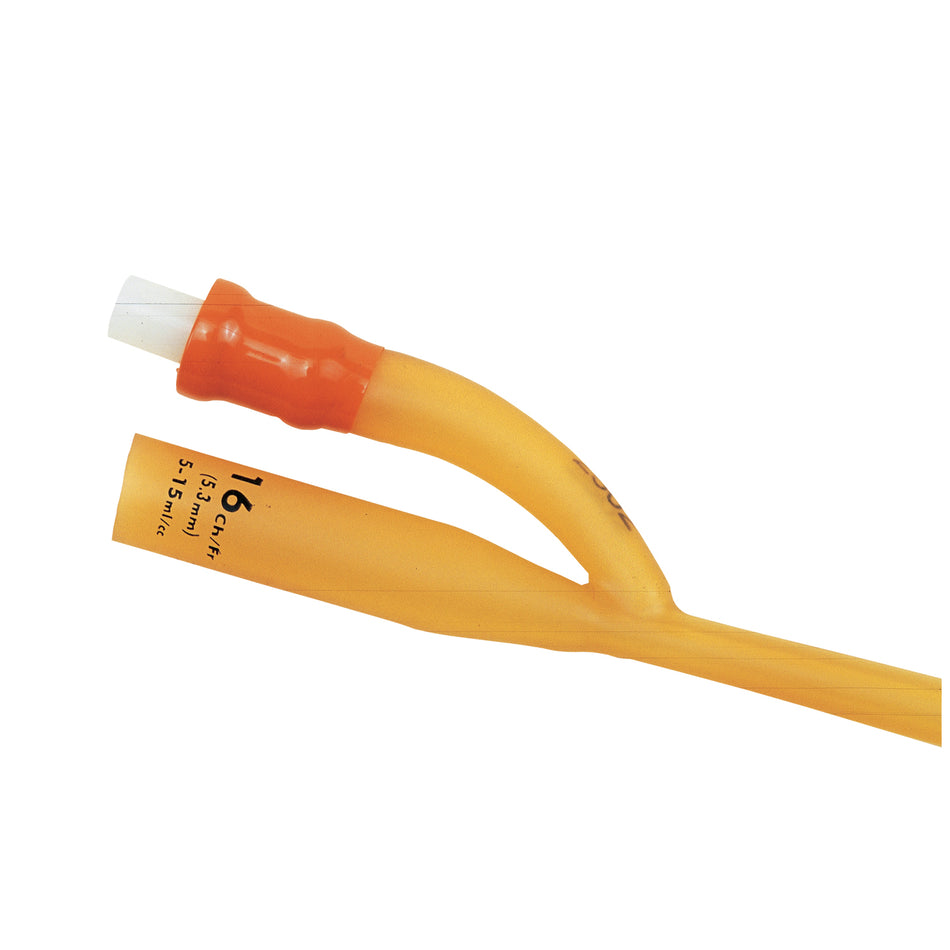 Amsino Amsure Foley Catheter - Hydrophilic-Coated Latex - Coudé Tip - 5CC Balloon - 10/BX