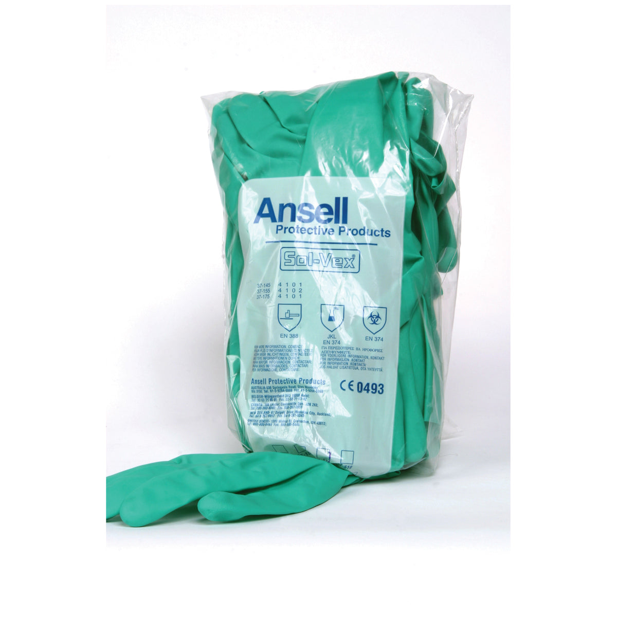 Ansell Sol-Vex Nitrile Chemical Protection Gloves