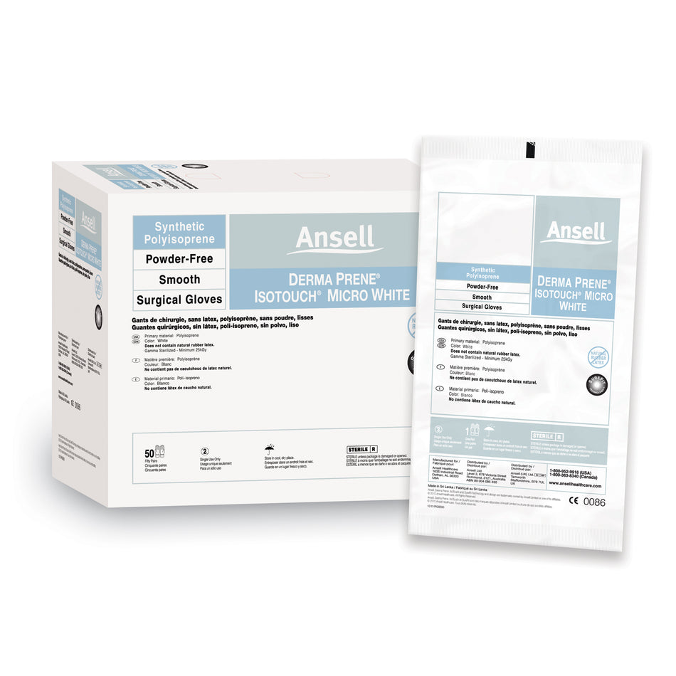 Ansell Gammex Non-Latex Pi Micro White Surgical Gloves