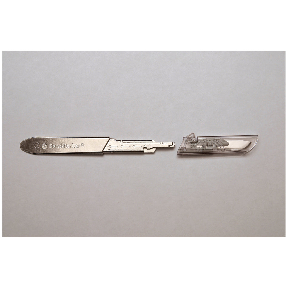 Aspen Surgical Bard-Parker Protected Blade System - Metal Handles (Size 4)