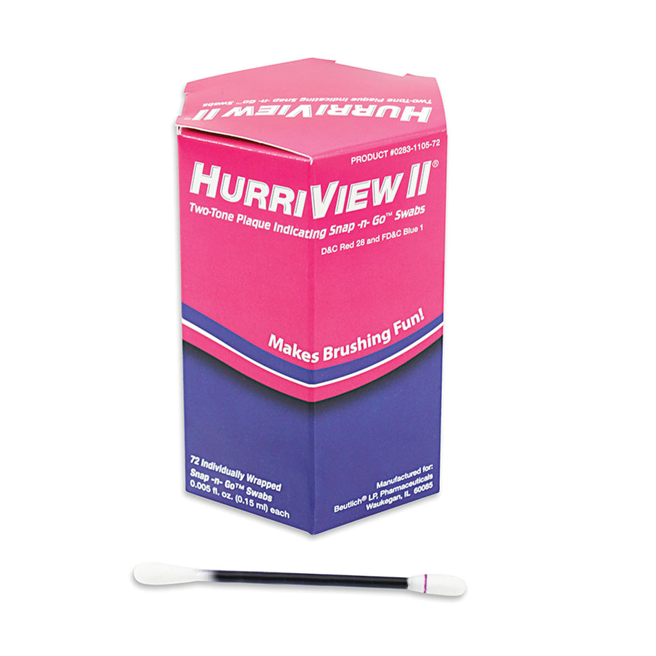 Beutlich Hurriview II Two-Tone Plaque Indicating Snap -N- Gotm Swabs