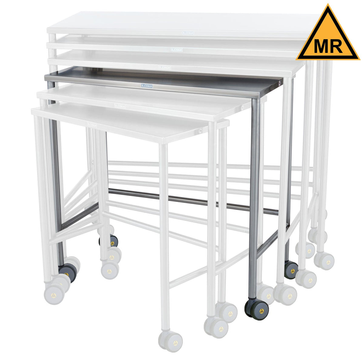 Blickman Mri Safe Instrument Tables - Nested (Standard Sizes)