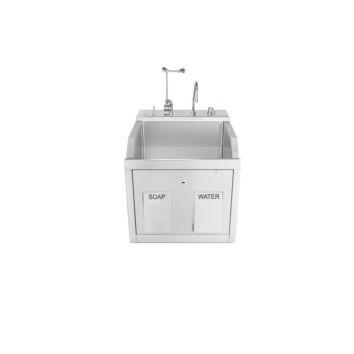 Blickman Scrub Sinks - Lodi Series - Wall Mounted with Eyewash and Digital Timer