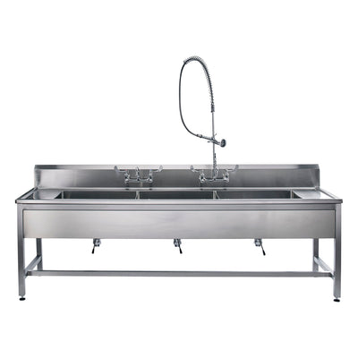 Blickman Decontamination Stations - Waste Lever Drain with Overflow