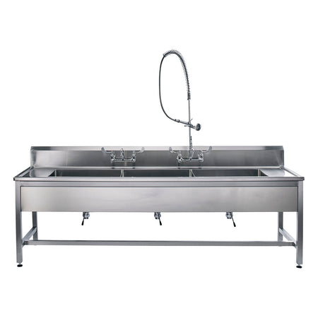 Blickman Decontamination Stations - Waste Lever Drain with Overflow