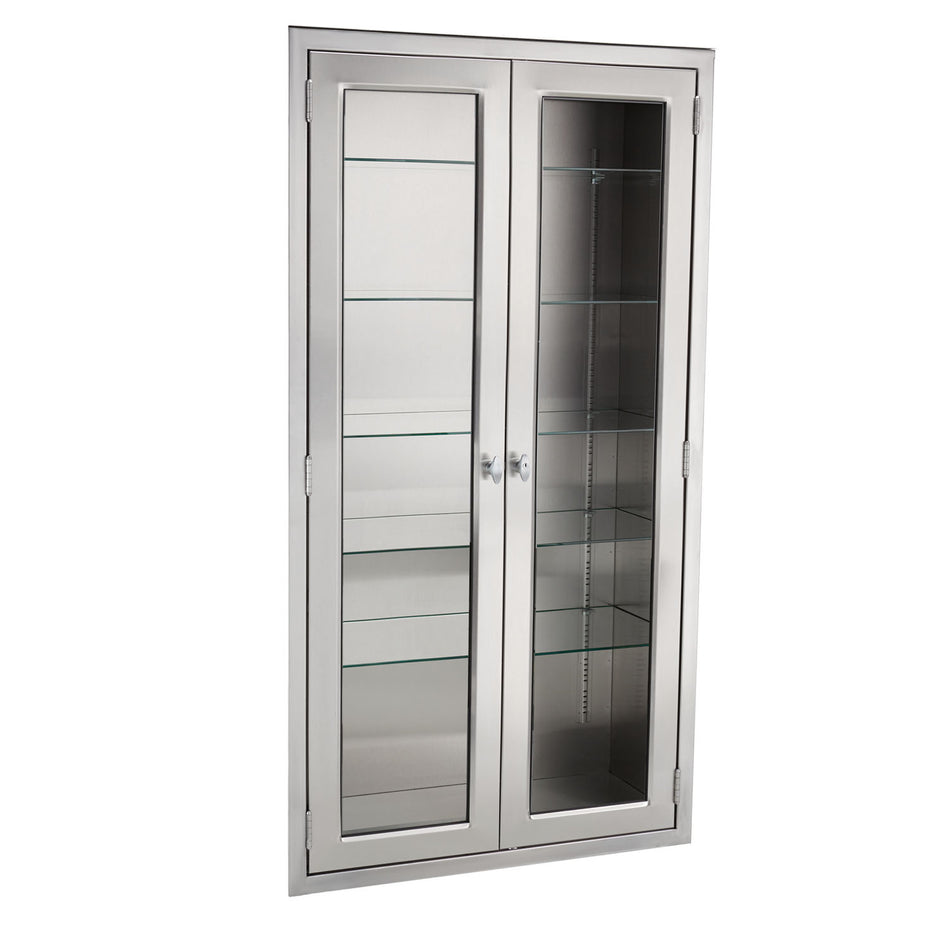 Blickman Equipment & Supplies Cabinets - Glass Door, Stainless Steel Shelves