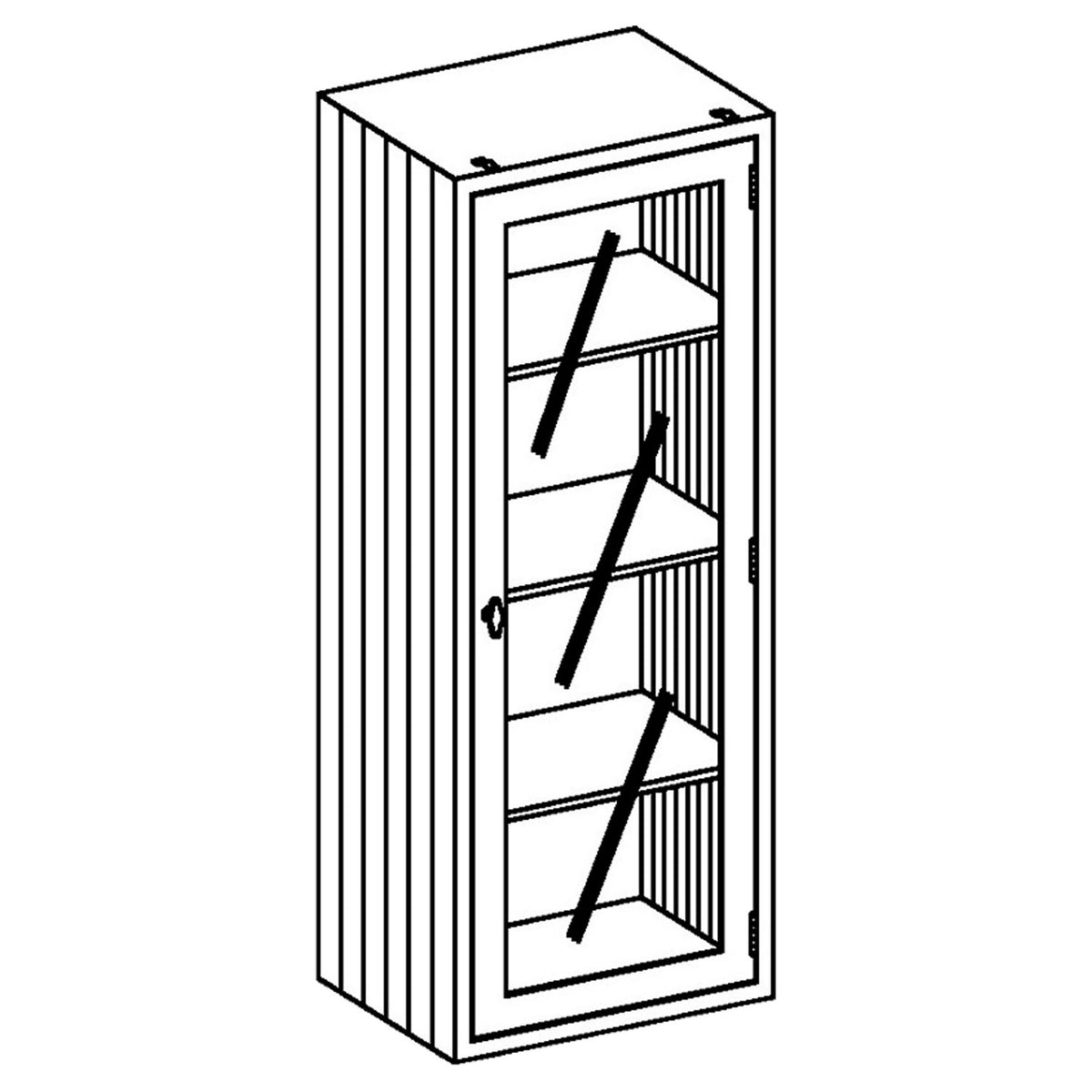 Blickman Equipment & Supplies Cabinets - Glass Door, Stainless Steel Shelves – image 3