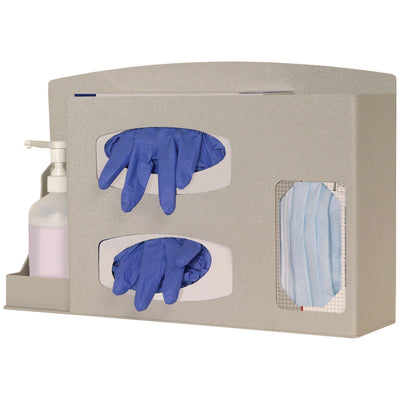 Marketlab Bowman Infection Prevention Organizer/Station - Quartz ABS Plastic