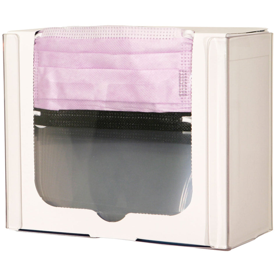 Marketlab Bowman Face Mask Dispensers - Shield Style, Clear Petg Plastic