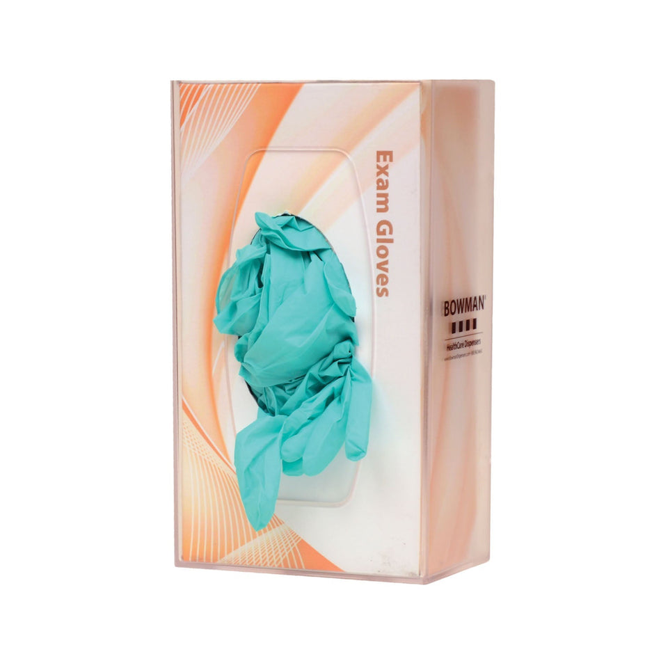 Marketlab Bowman Glove Box Dispensers - Single with Flexible Springs, Semi-Transparent