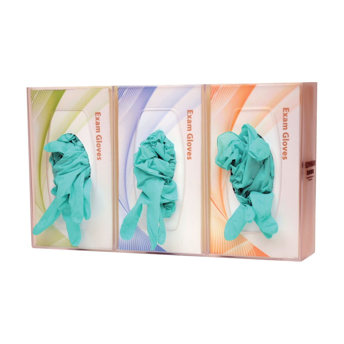 Marketlab Bowman Glove Box Dispensers - Triple, Semi-Transparent Polycarbonate