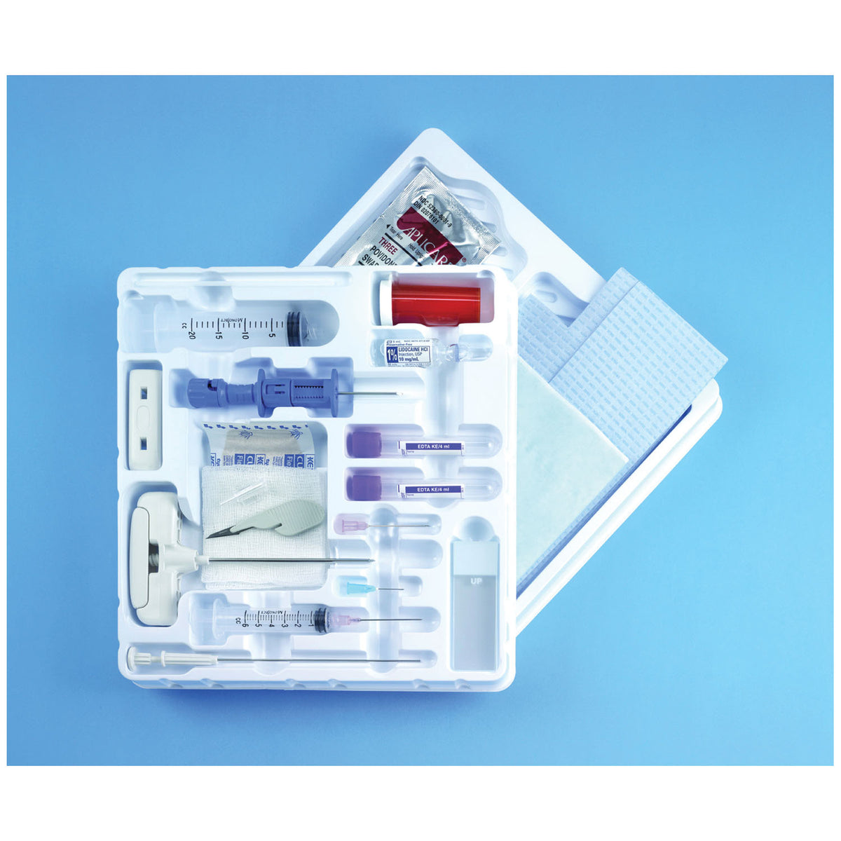 Busse Bone Biopsy Trays - J-Style Needle (Simplified Kit)