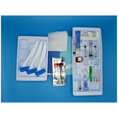 Busse Pain Management Trays - Drape with Fenestration & Adhesive Strip (Clear)