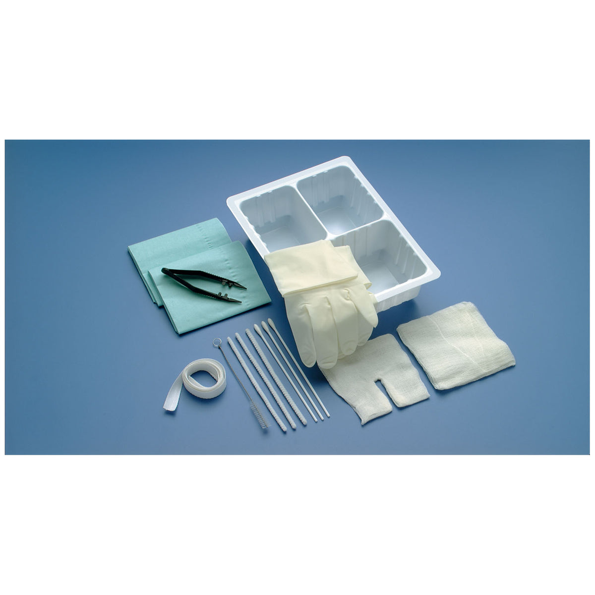 Busse Tracheostomy Care Set with Forceps - No Gloves
