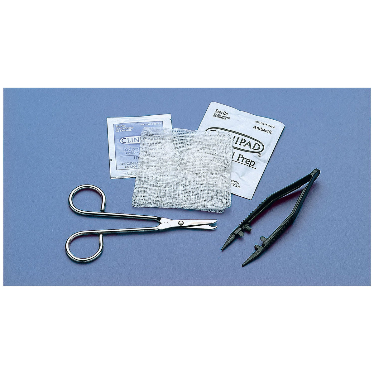 Busse Suture Removal Sets - Post-Grip™ Forceps with Prep Pads