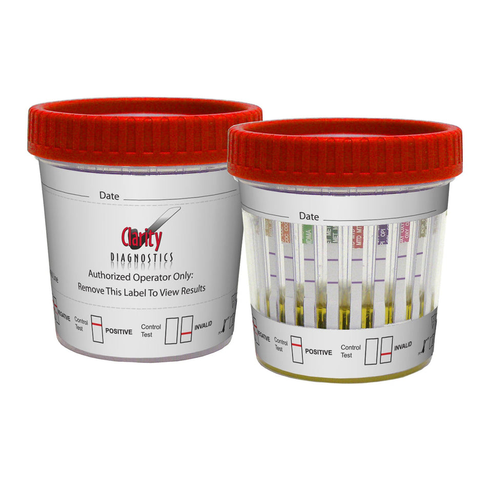 Clarity Diagnostics Drugs of Abuse - Multi-Panel Drug Tests - Round Cup - 10 Panel