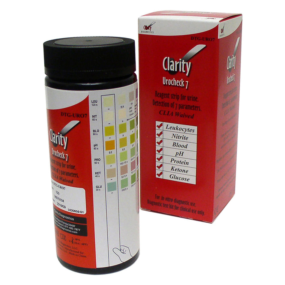 Clarity Diagnostics Urinalysis - Urocheck Strips 7
