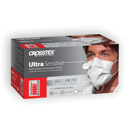 Crosstex Securefit Ultra Sensitive Earloop Mask