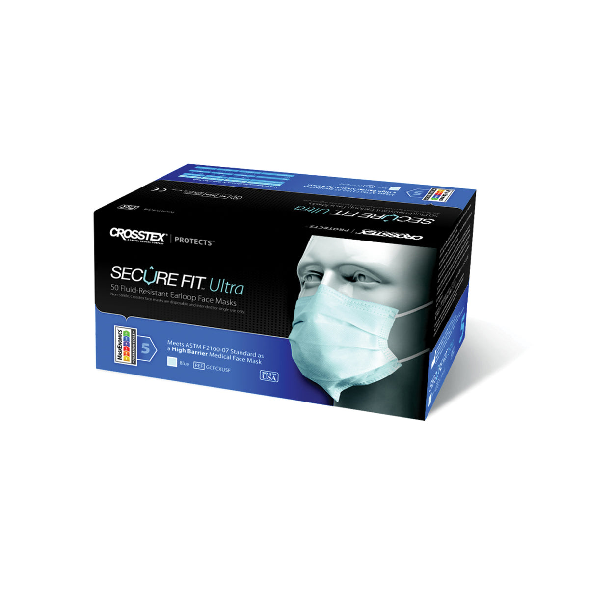 Crosstex Securefit Ultra Sensitive Earloop Mask – image 2