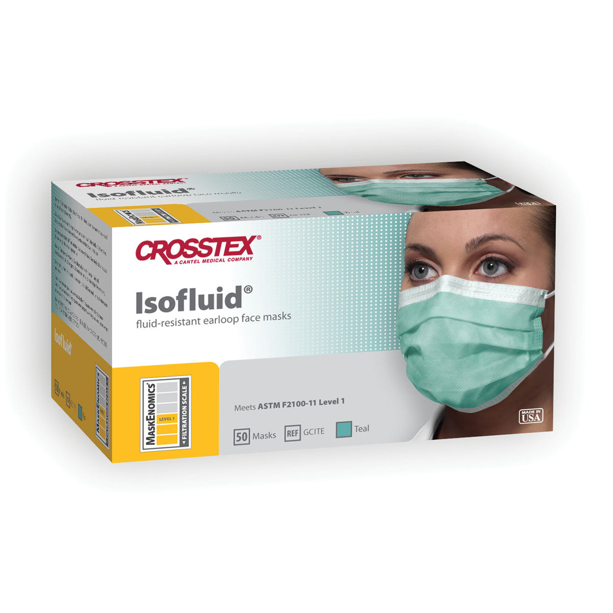 Crosstex Isofluid Earloop Mask - 50/BX – image 3