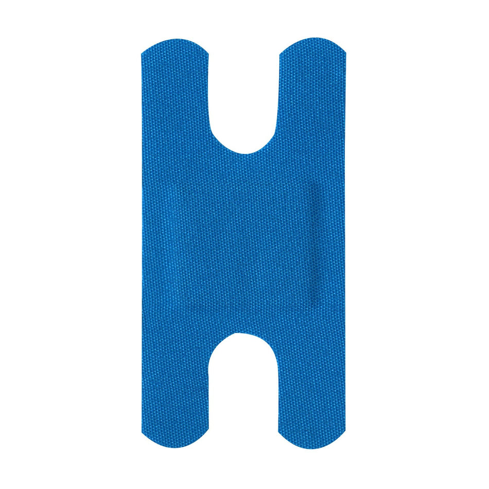 Dukal Blue Metal Detectable Adhesive Bandages - Fabric (1-1/2" x 3") - Boxed