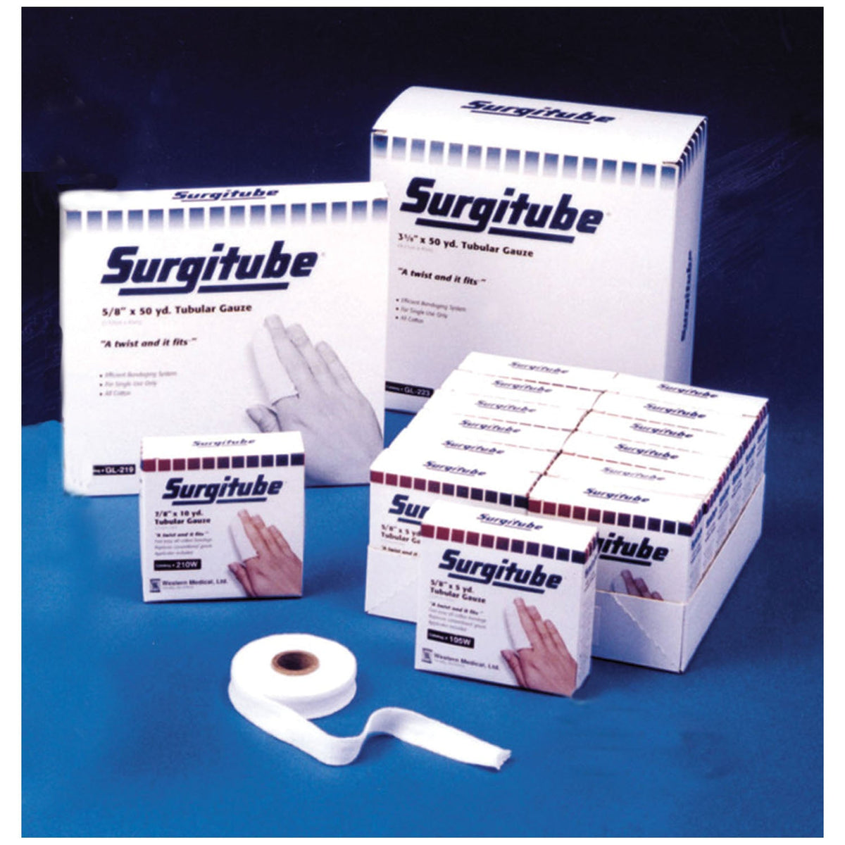 Gentell Surgitube for Use Without Applicators - White (Large Fingers & Toes)