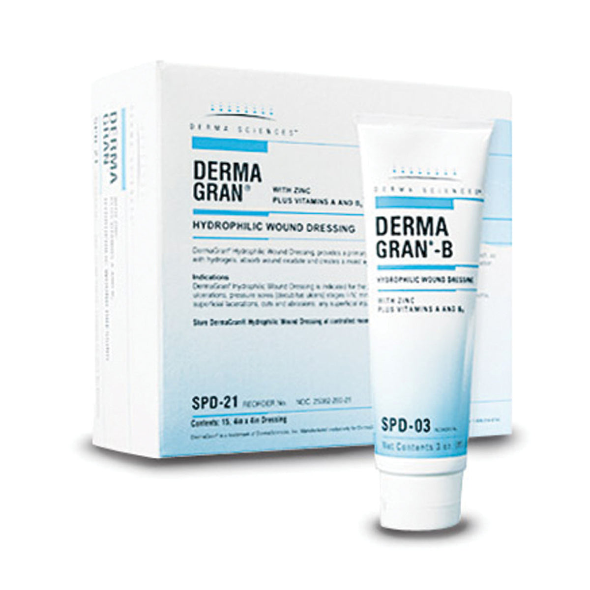 Gentell Dermagran-B Hydrophilic Wound Dressing - Impregnated Gauze