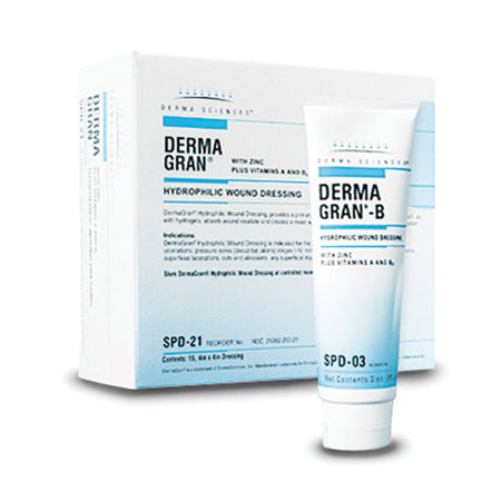 Gentell Dermagran-B Hydrophilic Wound Dressing - Impregnated Gauze