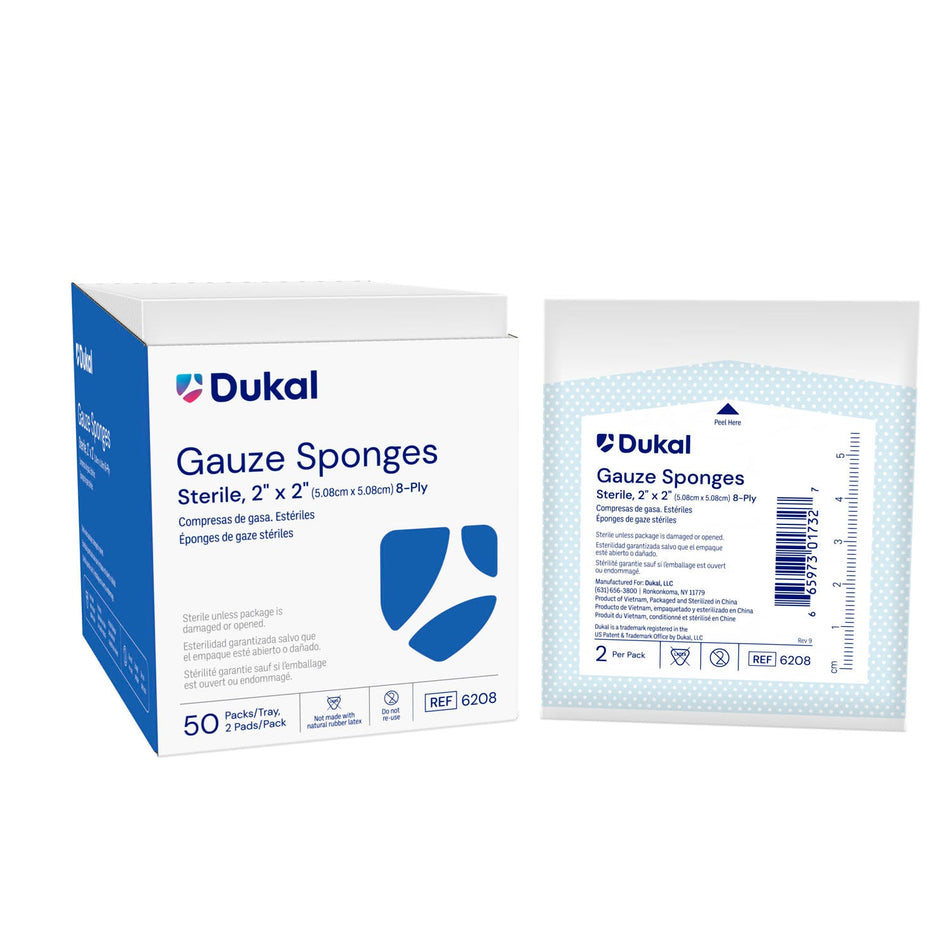Dukal Woven Cotton Gauze Sponges - Non-Sterile (12-Ply)