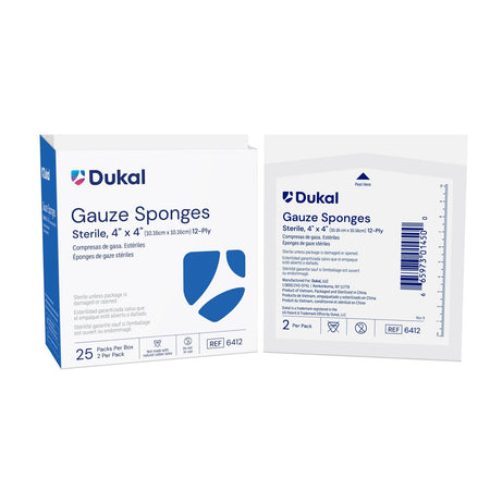 Dukal Woven Cotton Gauze Sponges - Sterile (12-Ply) – image 3