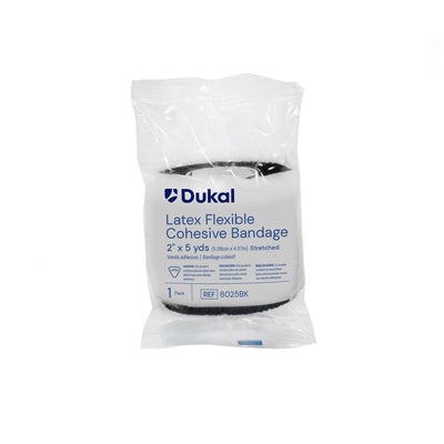 Dukal Cohesive Bandages - Black Latex, 2" Width