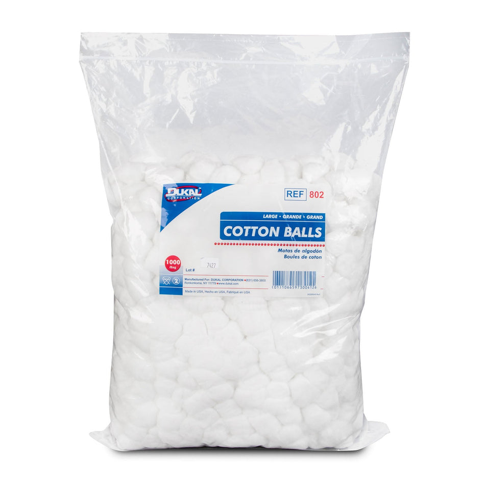 Dukal Cotton Balls - Large, Non-Sterile