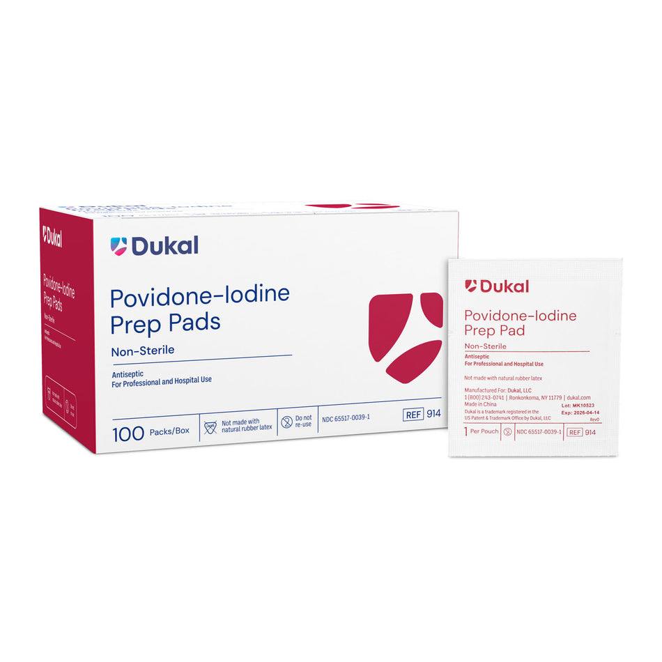 Dukal PVP-I Prep Swabsticks