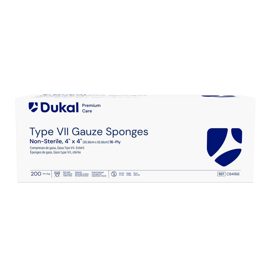 Dukal Calibertm Gauze Sponges - Non-Sterile, 4" x 4", 16-Ply