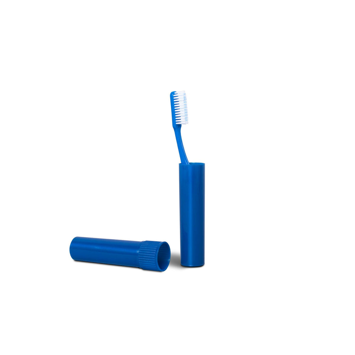 Dukal Travel Containers - Toothbrush Tubes (Blue, Bulk)