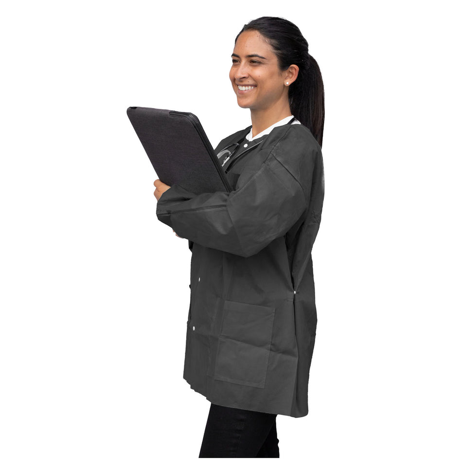 Dukal Unipack Personal Protection - FitMe Lab Jackets (Black)