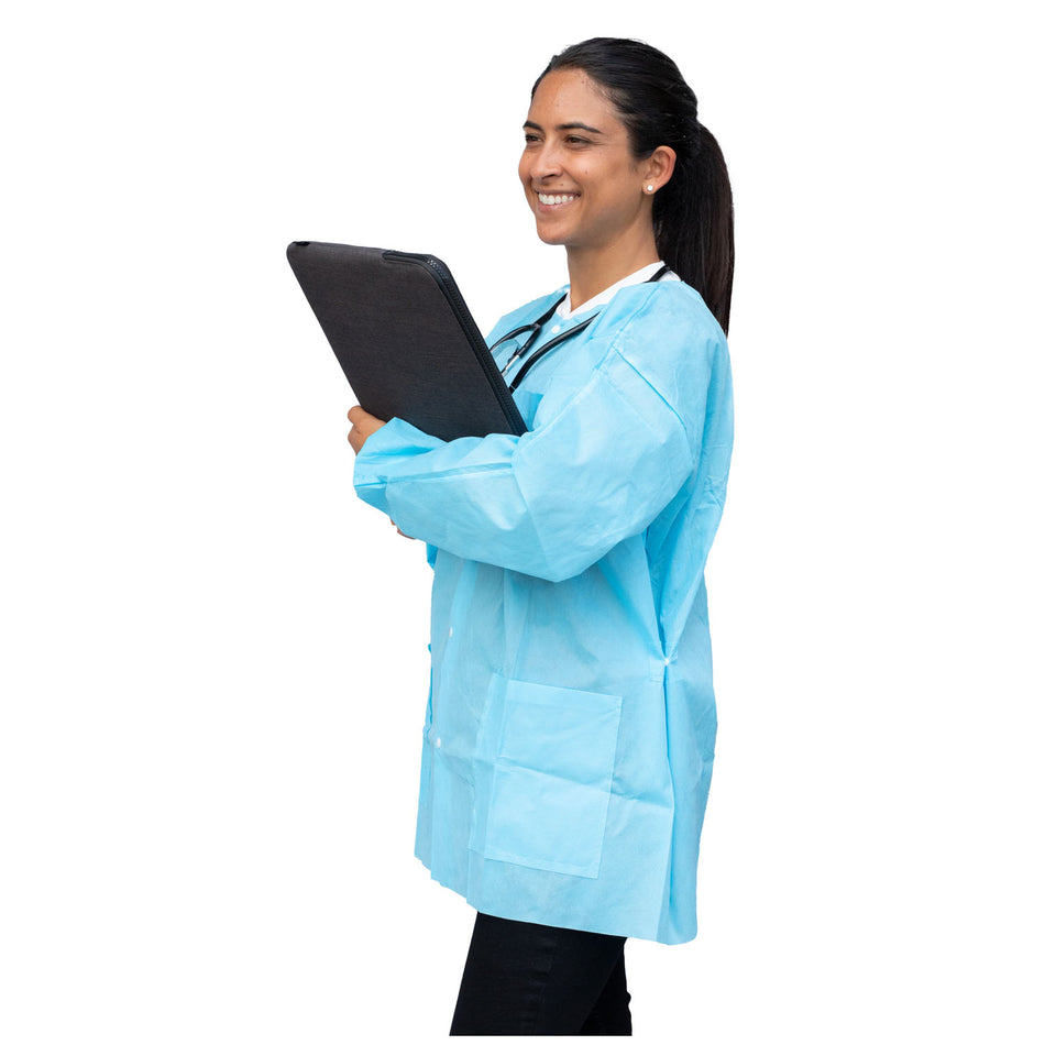 Dukal Unipack Personal Protection - FitMe Lab Jackets - Sky Blue