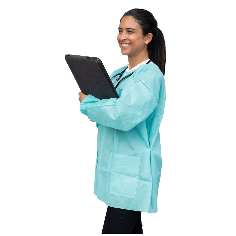 Dukal Unipack Personal Protection - FitMe Lab Jackets - Teal/Green