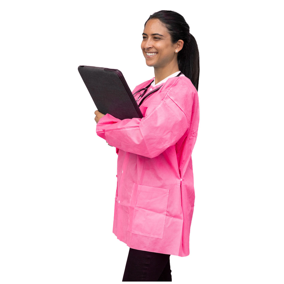 Dukal Unipack Personal Protection - FitMe Lab Jackets (Raspberry Pink)