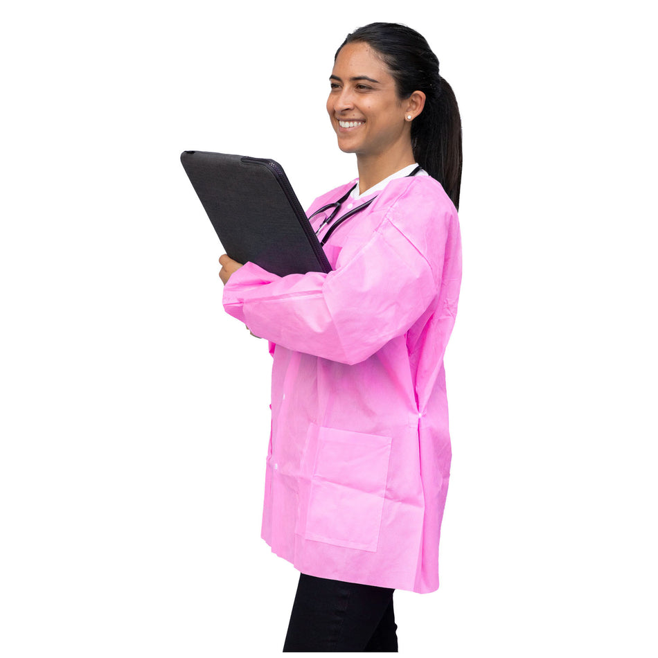 Dukal Unipack Personal Protection - FitMe Lab Jackets - Bubblegum Pink