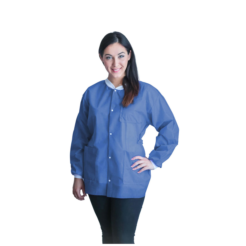 Dukal Unipack Personal Protection - FitMe Lab Jackets - Medical Blue